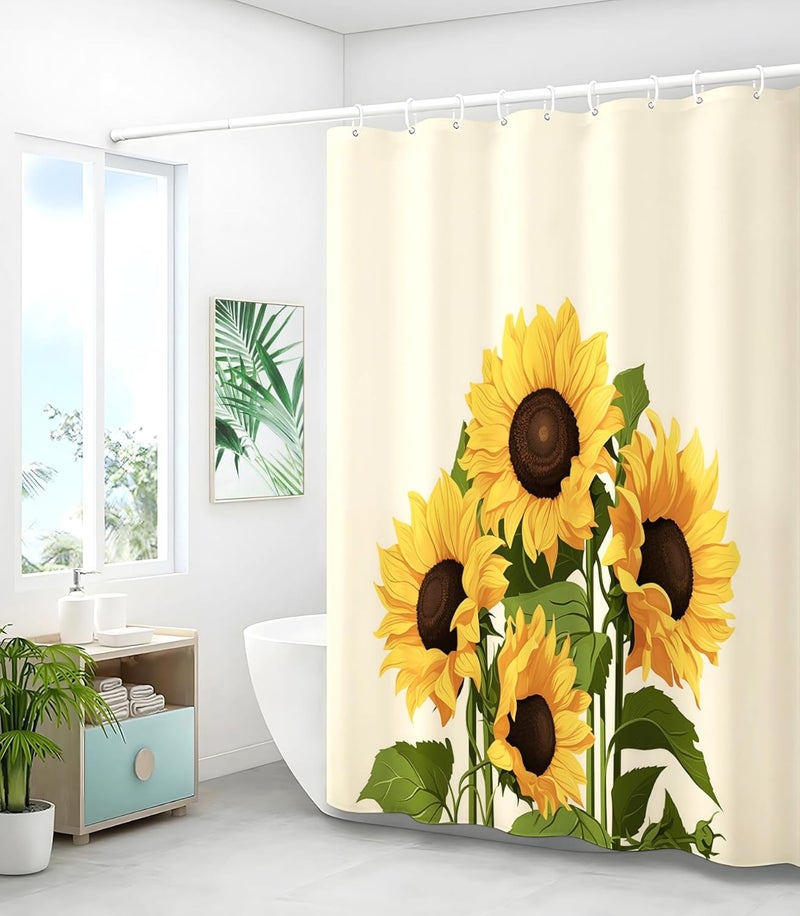 Stanoha Shower Curtain for Bathroom Stall Modern Cute Aesthetic Washable Decorative Girly Waterproof Unique Seashell Elegant Girls Chic Print Design Teen Women Cortinas de Baño Bathtub 72 x72 Inch - Image 4